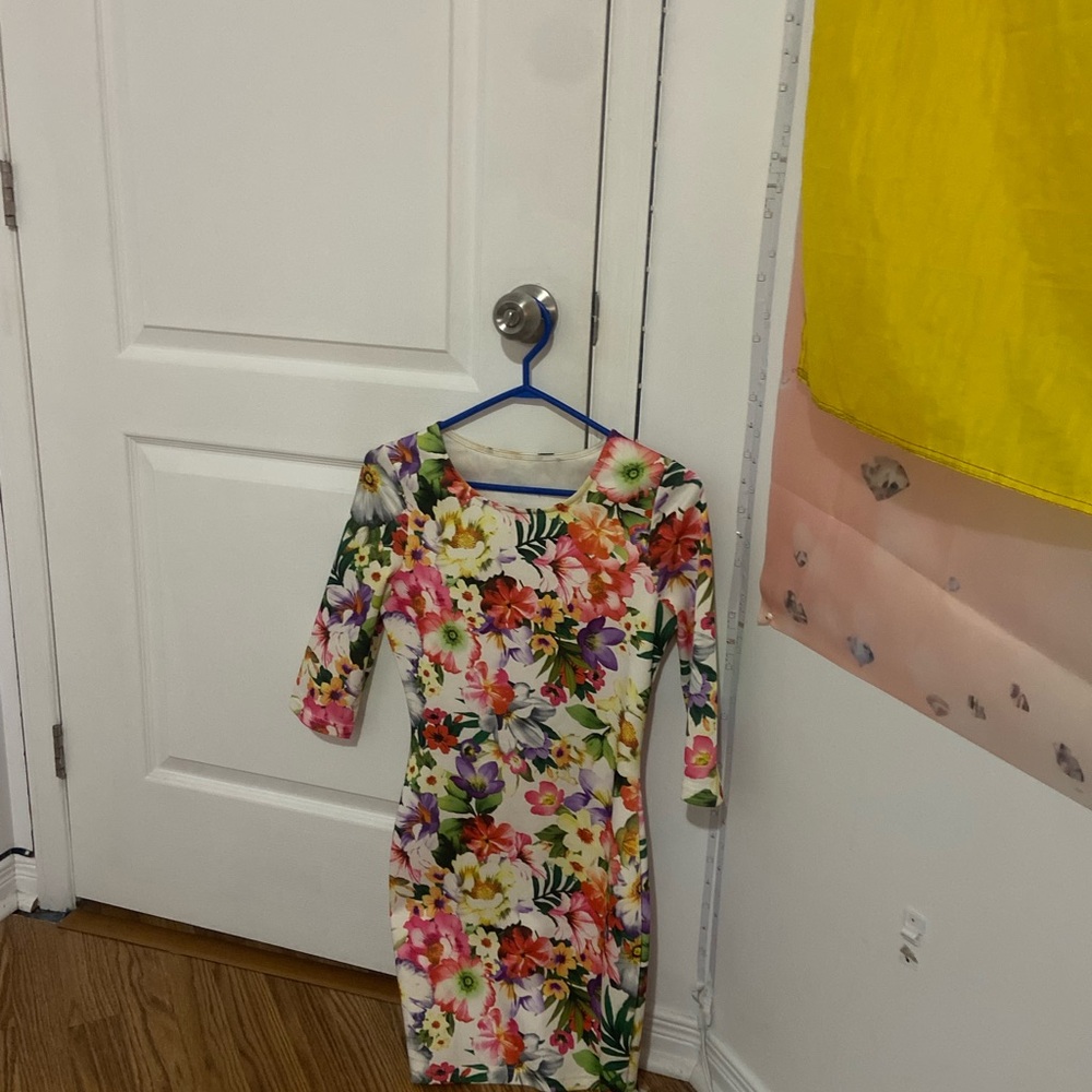 Floral Multicolor Women's Dress